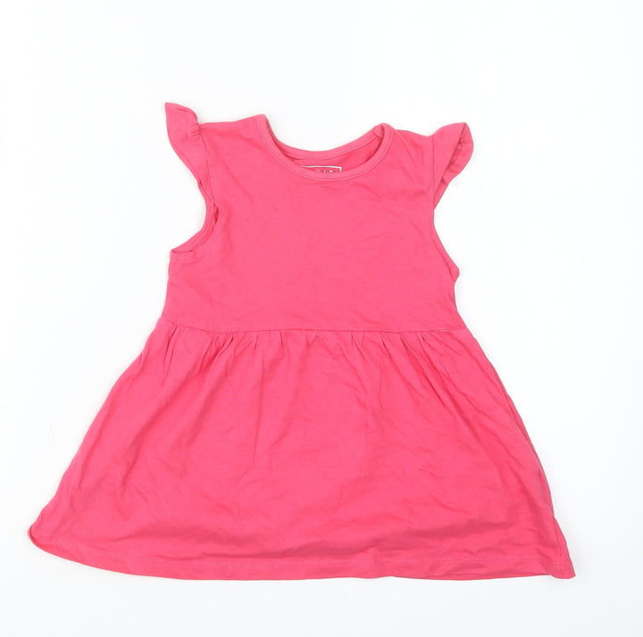 Primark Girls Pink   T-Shirt Dress  Size 12-18 Months