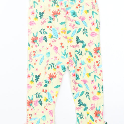 George Girls Ivory Geometric  Cargo Trousers Size 6-9 Months