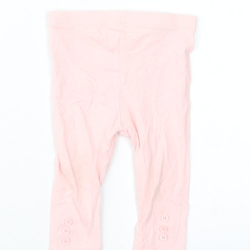 TU Girls Pink   Capri Trousers Size 6-9 Months