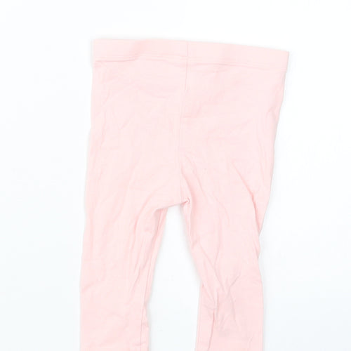 TU Girls Pink   Capri Trousers Size 6-9 Months