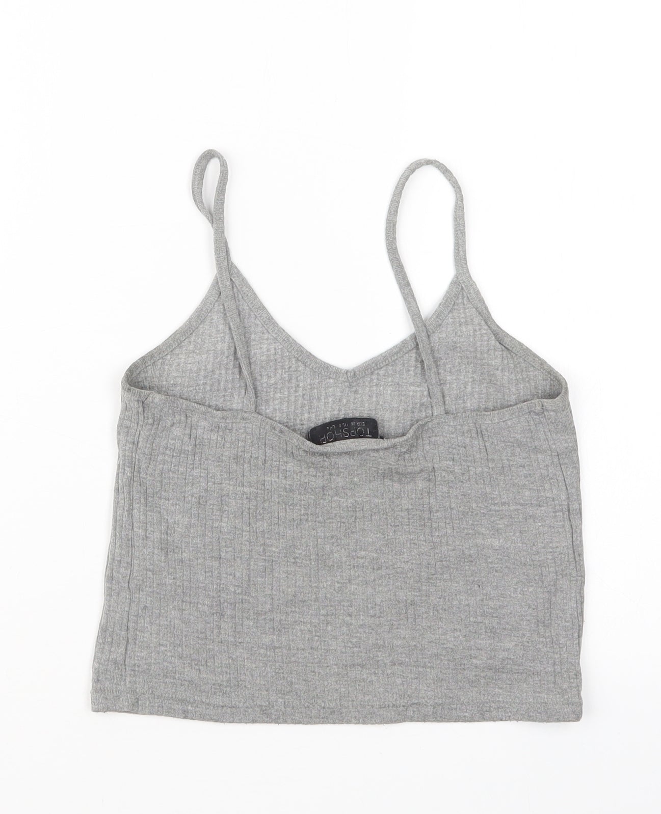 Topshop Womens Grey   Basic T-Shirt Size 8