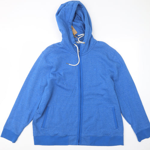 Mantaray Mens Blue   Pullover Hoodie Size 2XL