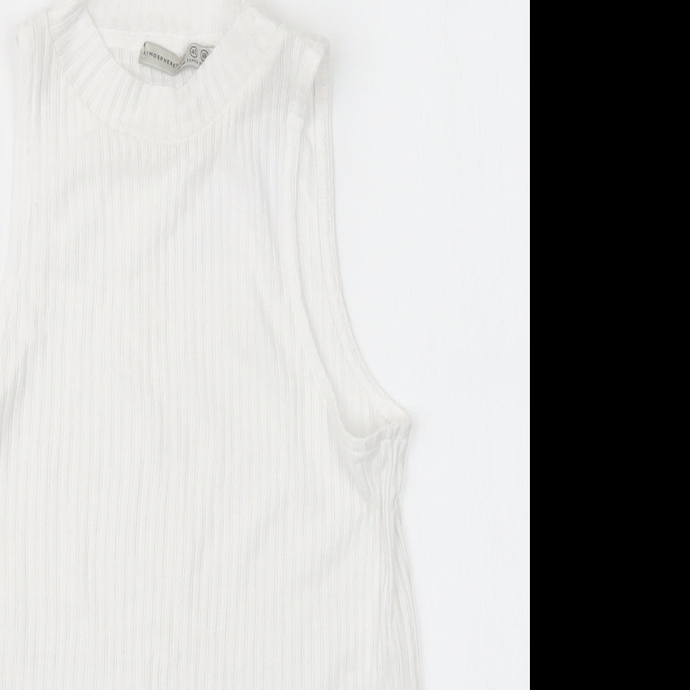 Atmosphere Womens White   Basic Tank Size 12