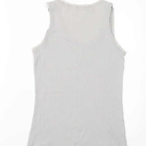 Love Label Womens Grey   Basic Tank Size 14