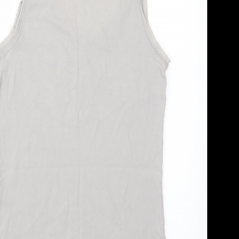Love Label Womens Grey   Basic Tank Size 14