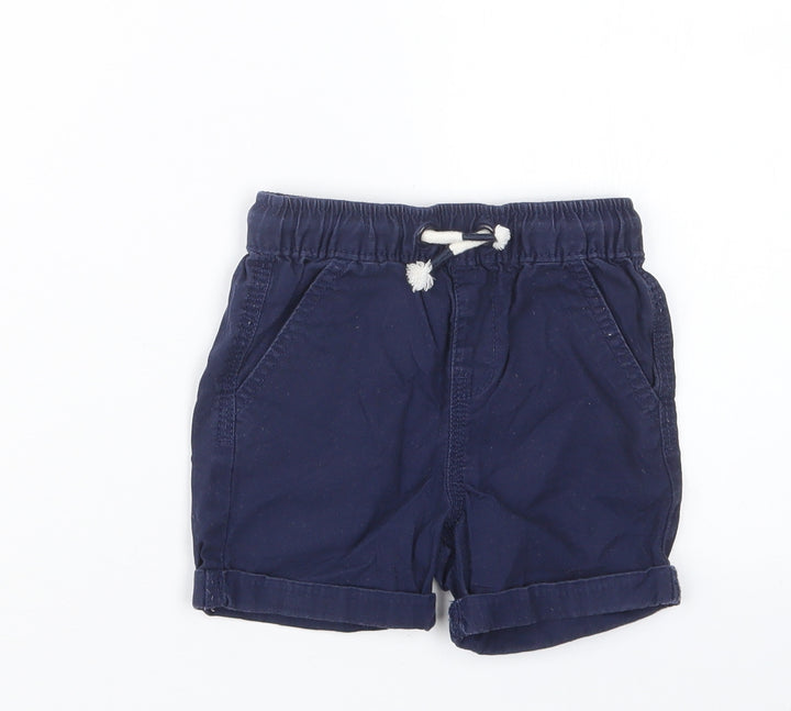 George Boys Blue Cropped Trousers Size 12-18 Months
