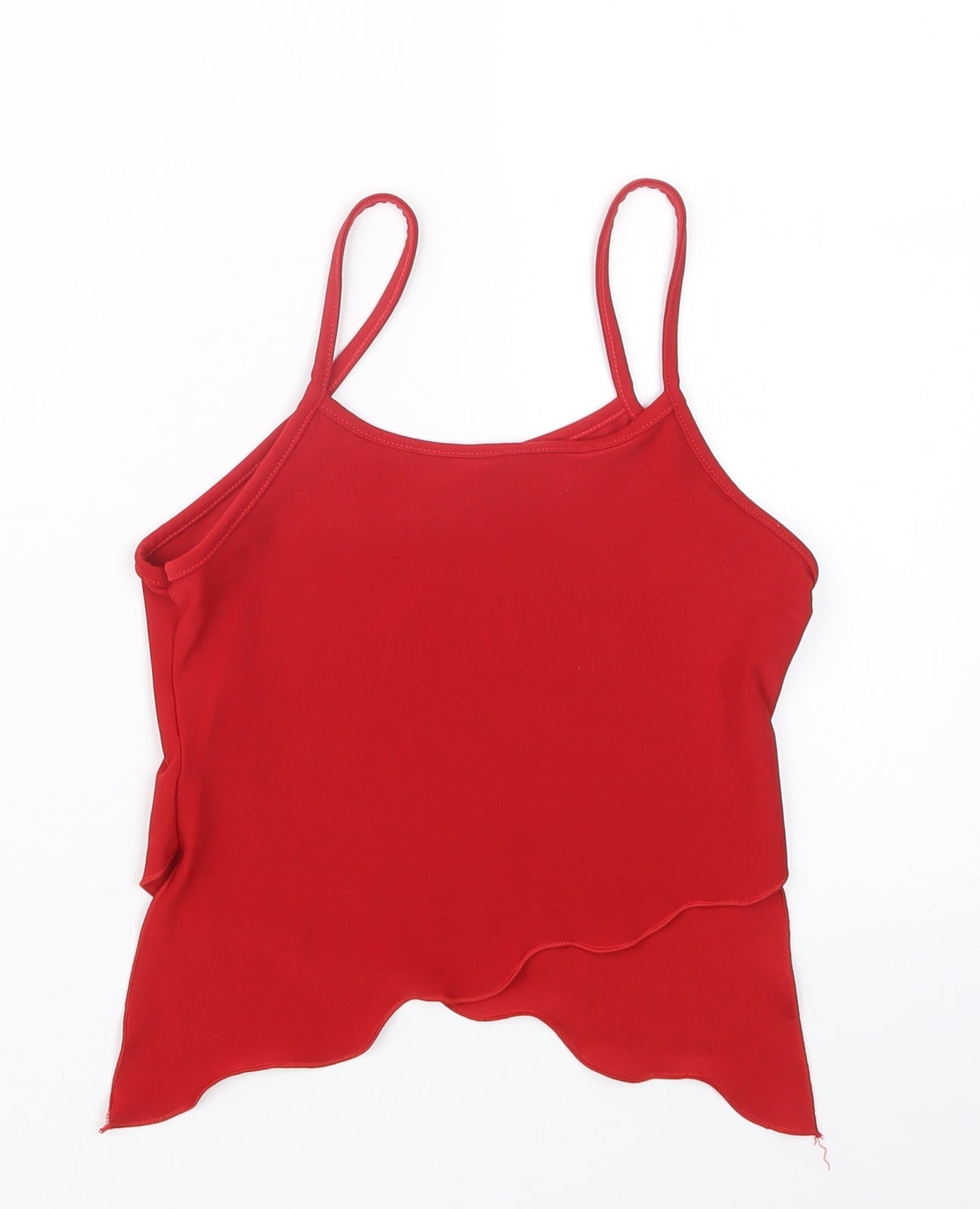 Preworn Womens Red   Cropped T-Shirt Size S
