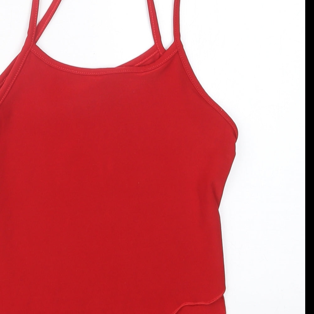 Preworn Womens Red   Cropped T-Shirt Size S