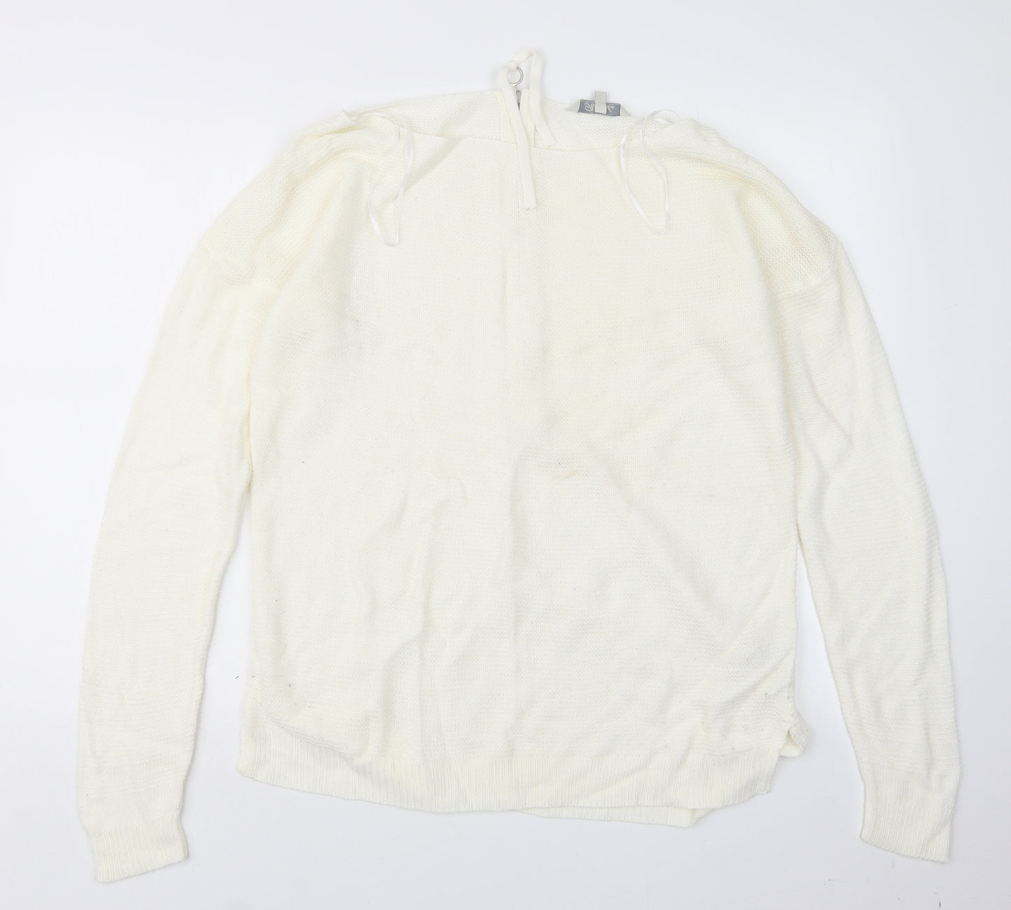 Peacocks Womens Ivory  Knit Pullover Jumper Size M