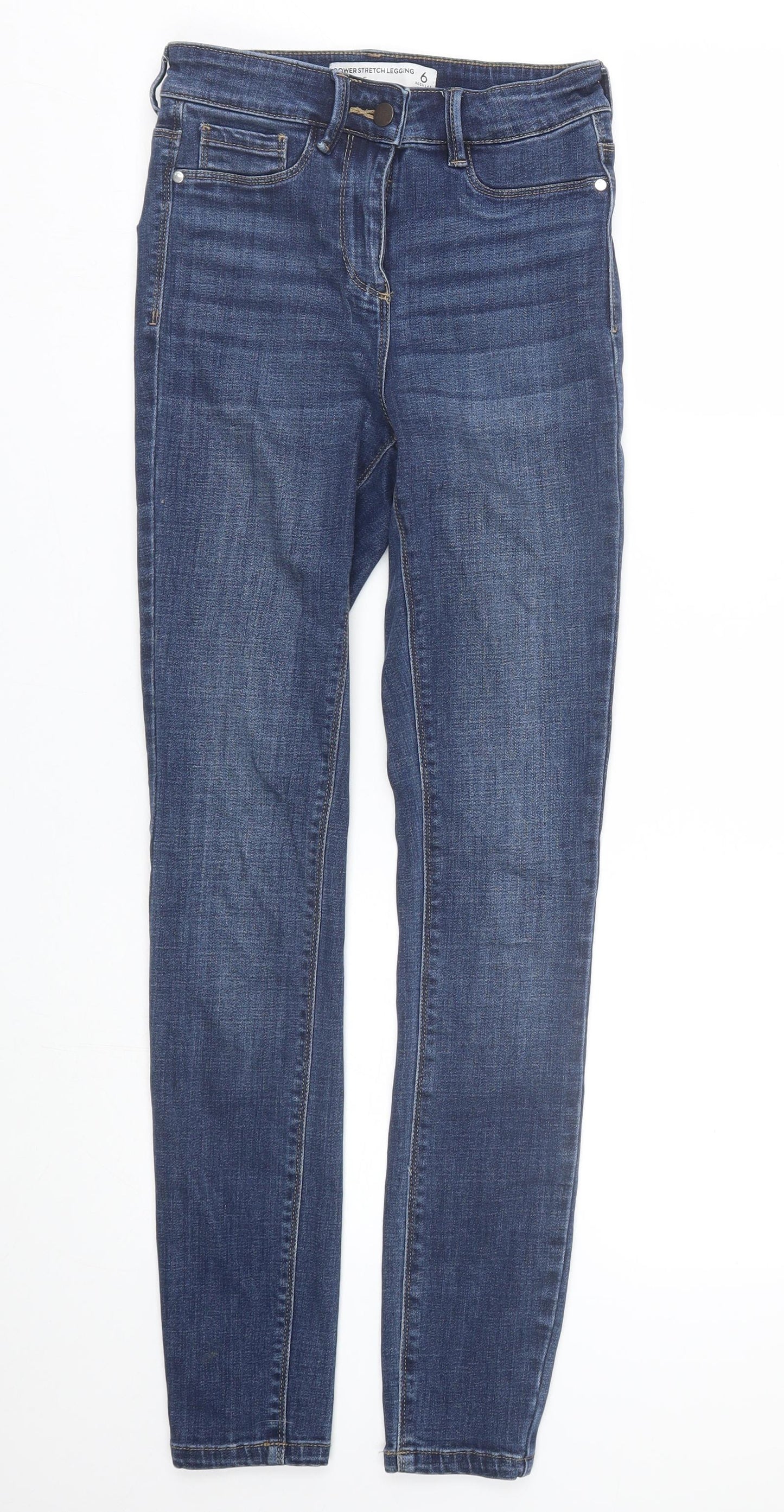 NEXT Womens Blue  Denim Skinny Jeans Size 6 L28 in