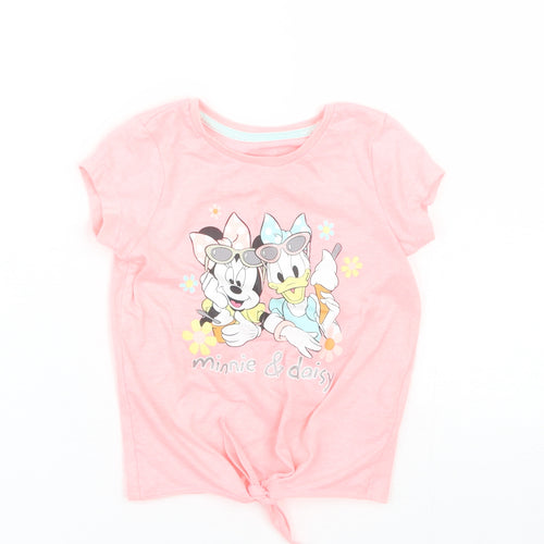 Disney Girls Pink   Basic T-Shirt Size 9-12 Months  - Minnie Mouse
