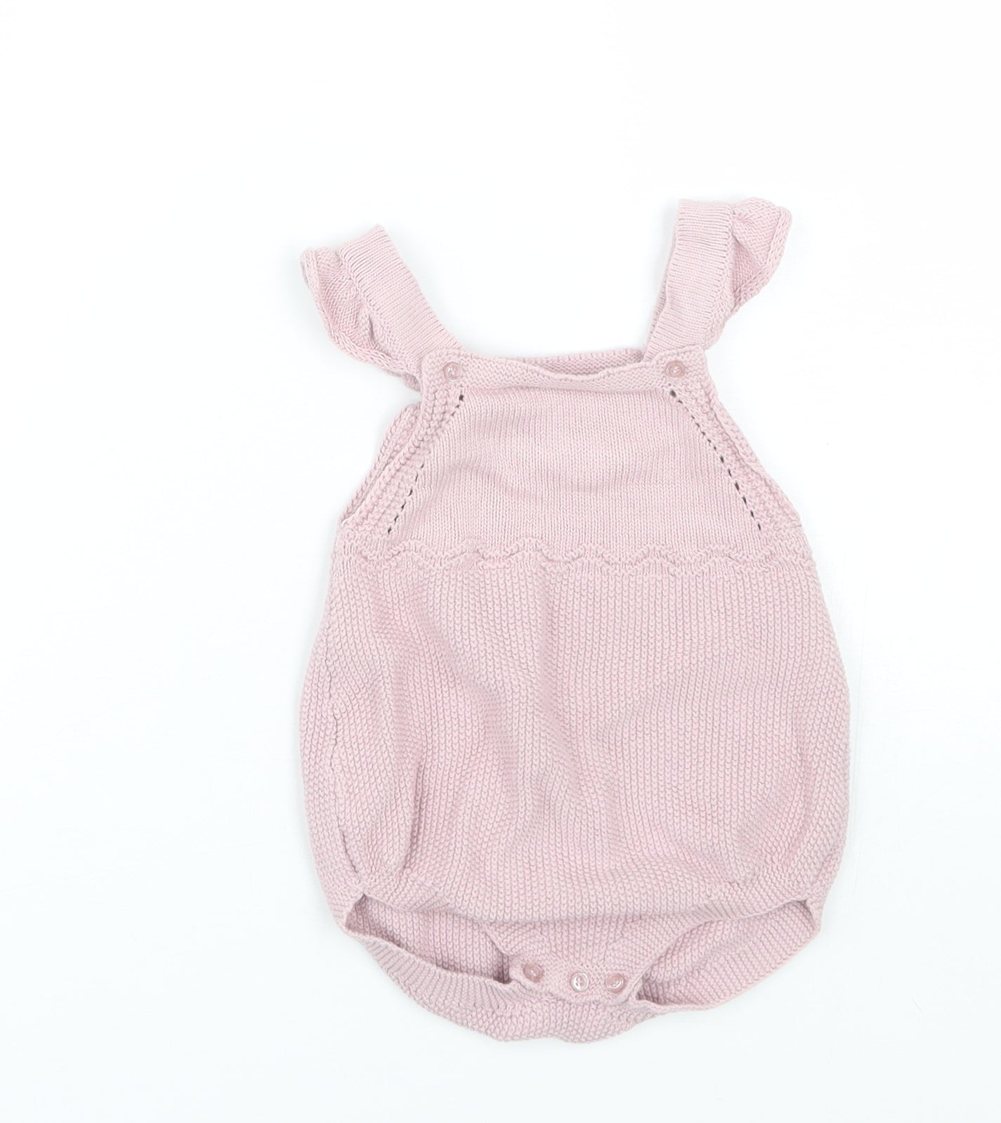 Little Nutmeg Girls Pink   Dungaree One-Piece Size 18-24 Months