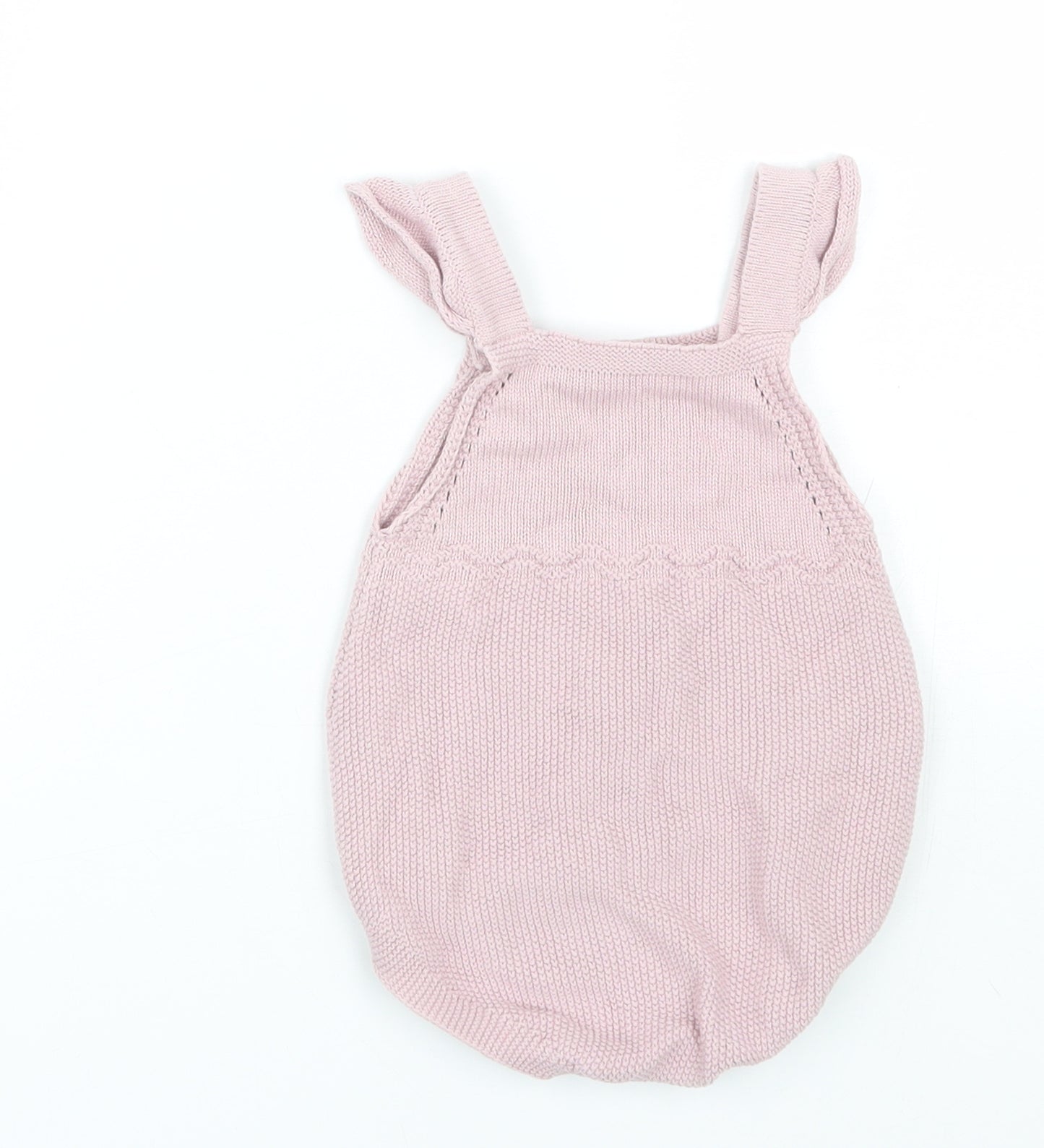 Little Nutmeg Girls Pink   Dungaree One-Piece Size 18-24 Months