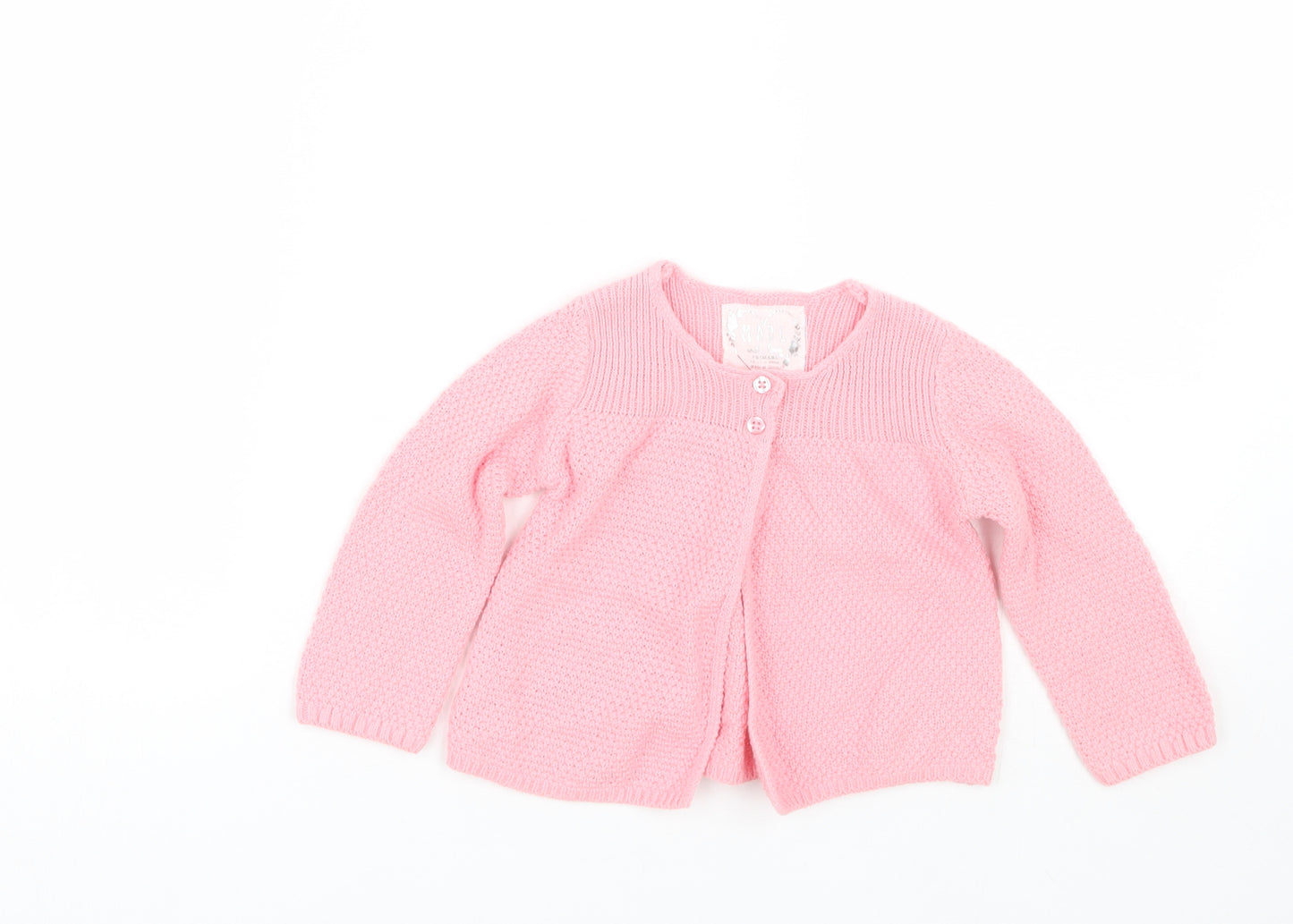 Primark Girls Pink   Cardigan Jumper Size 12-18 Months