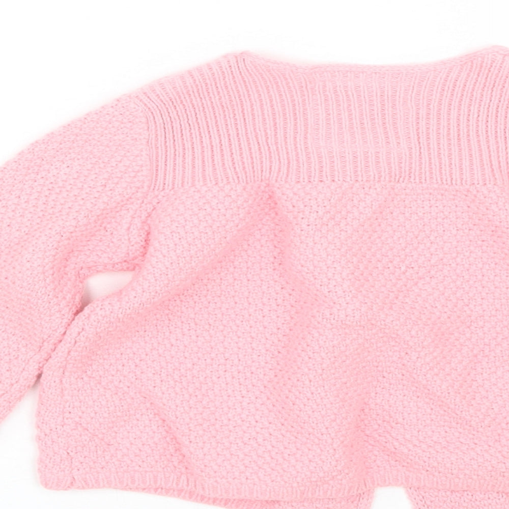 Primark Girls Pink   Cardigan Jumper Size 12-18 Months
