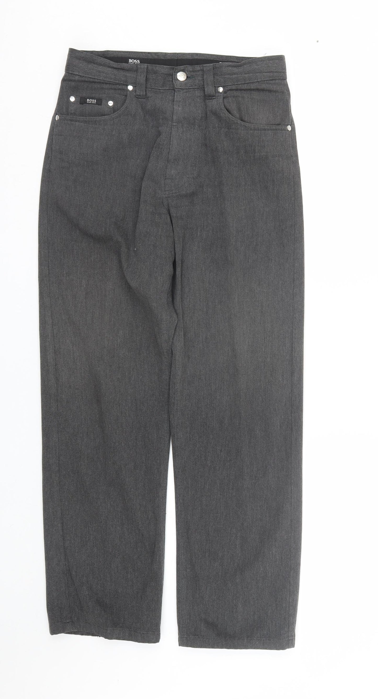 HUGO BOSS Mens Grey   Trousers  Size 30 L28 in