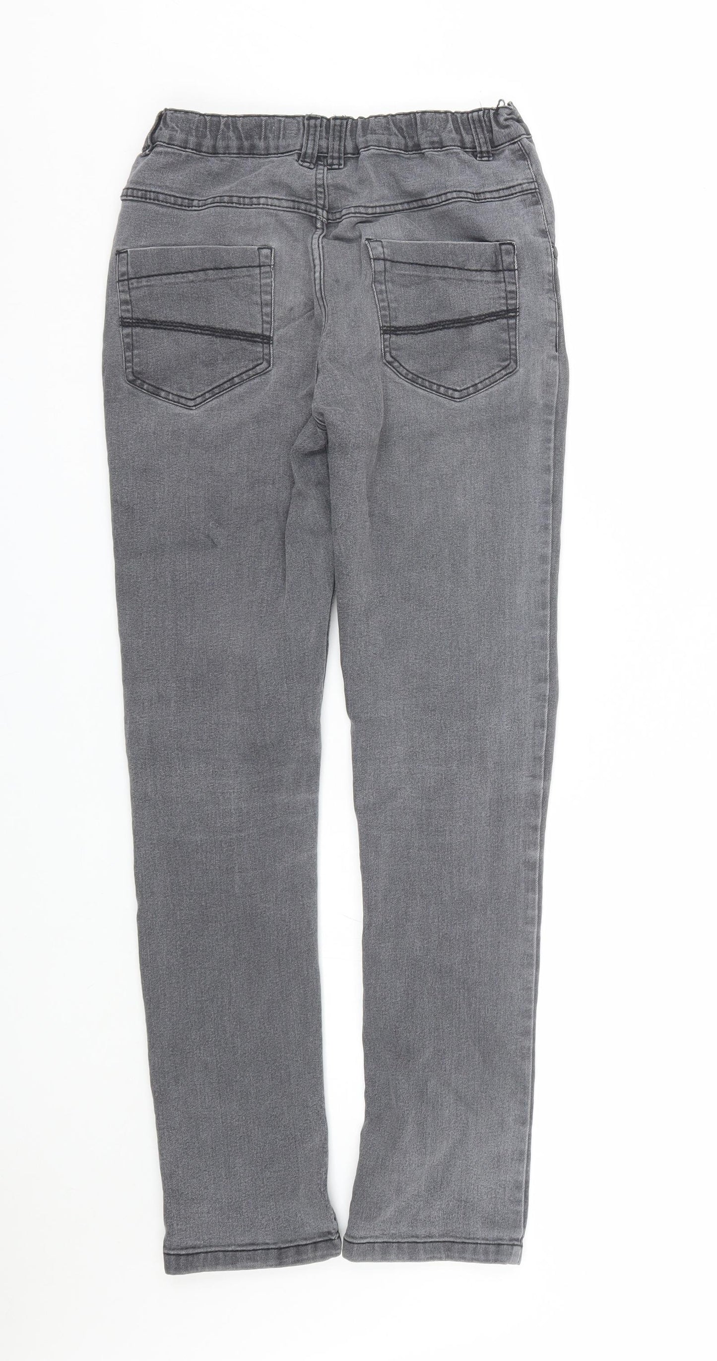 M&Co Boys Grey  Denim Skinny Jeans Size 12-13 Years