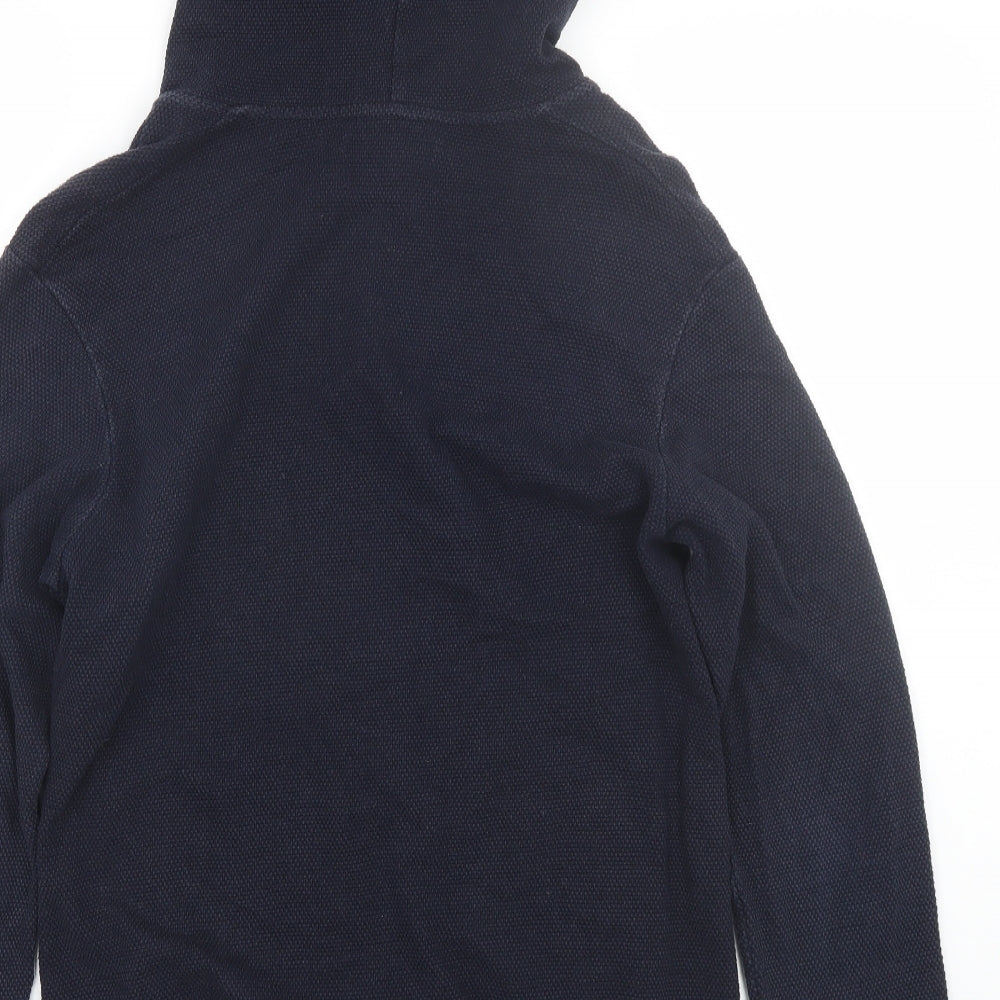 Zara Mens Blue   Full Zip Hoodie Size L