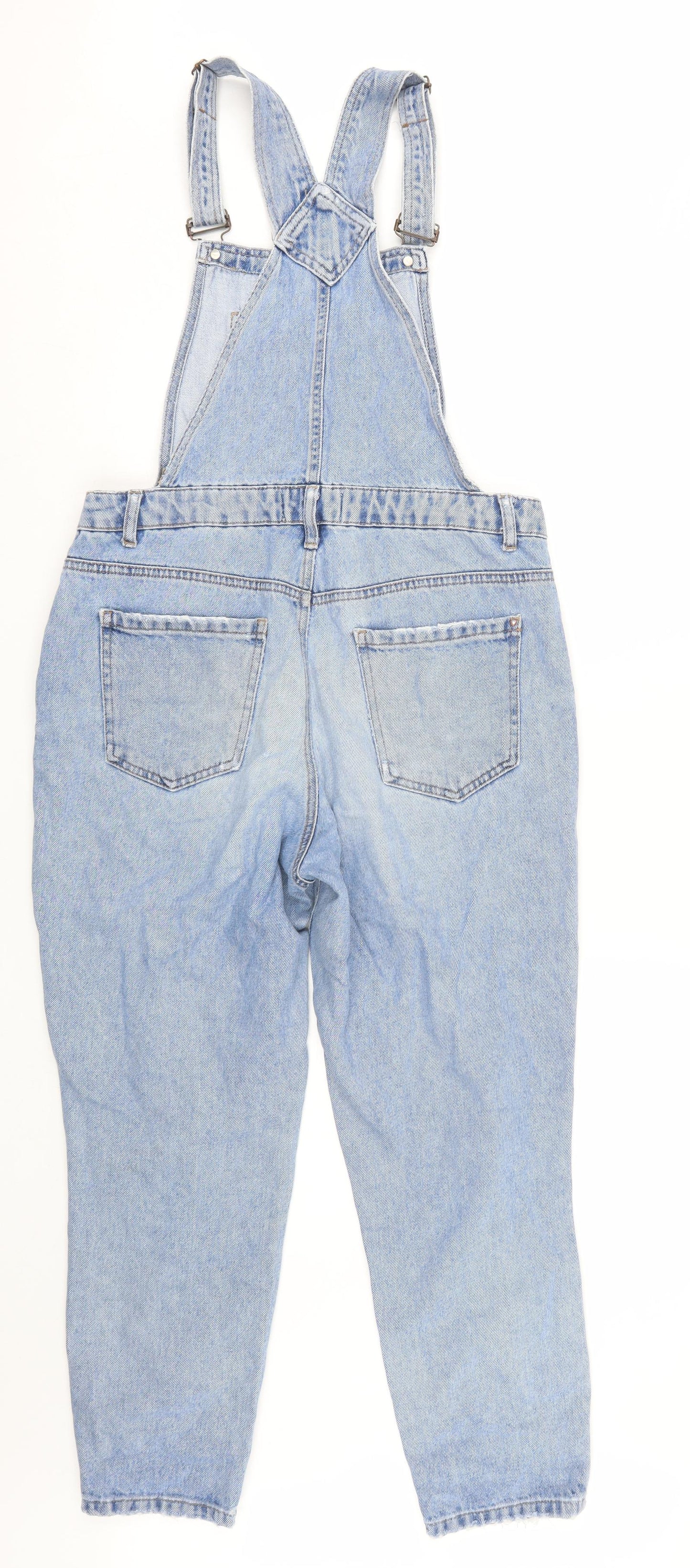 New Look Womens Blue  Denim Dungaree One-Piece Size 12 L25 in