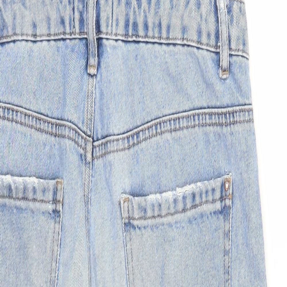 New Look Womens Blue  Denim Dungaree One-Piece Size 12 L25 in