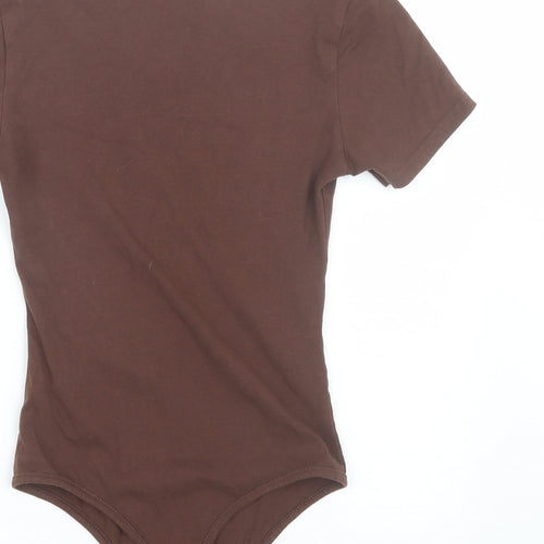 Boohoo Womens Brown   Catsuit One-Piece Size 10