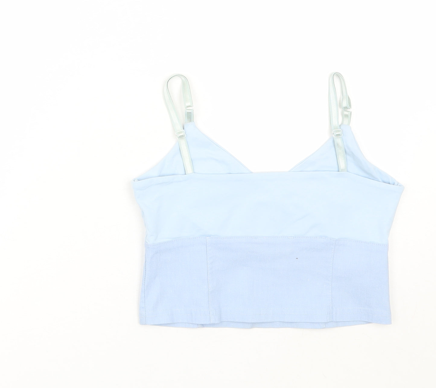 Jane Norman Womens Blue   Cropped Tank Size M