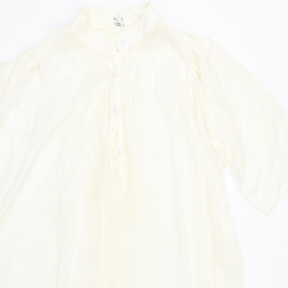 Preworn Womens White   Basic Blouse Size 18