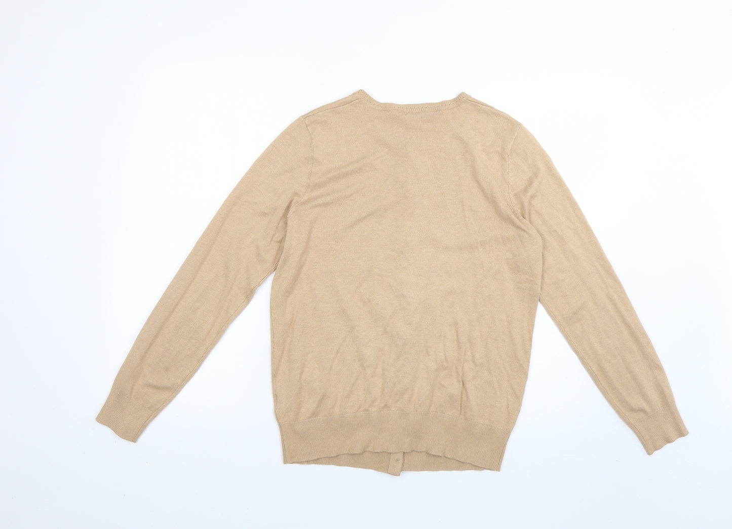 Dorothy Perkins Womens Beige   Cardigan Jumper Size 14