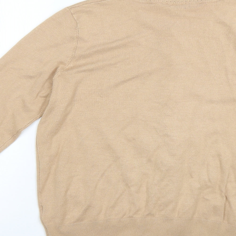 Dorothy Perkins Womens Beige   Cardigan Jumper Size 14