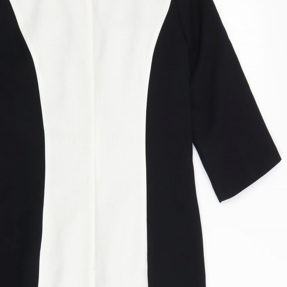 Papaya Womens Black Striped  Bodycon  Size 16