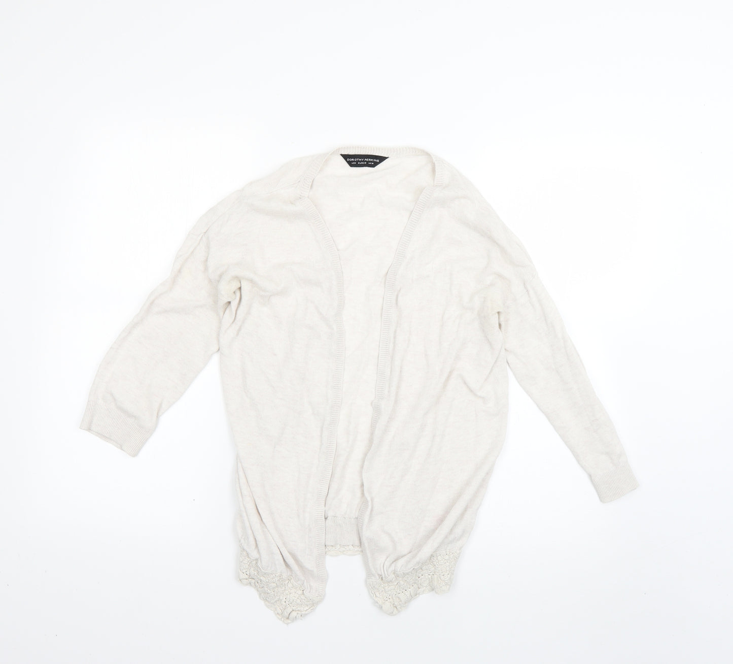 Dorothy Perkins Womens Beige   Cardigan Jumper Size 10