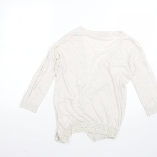 Dorothy Perkins Womens Beige   Cardigan Jumper Size 10