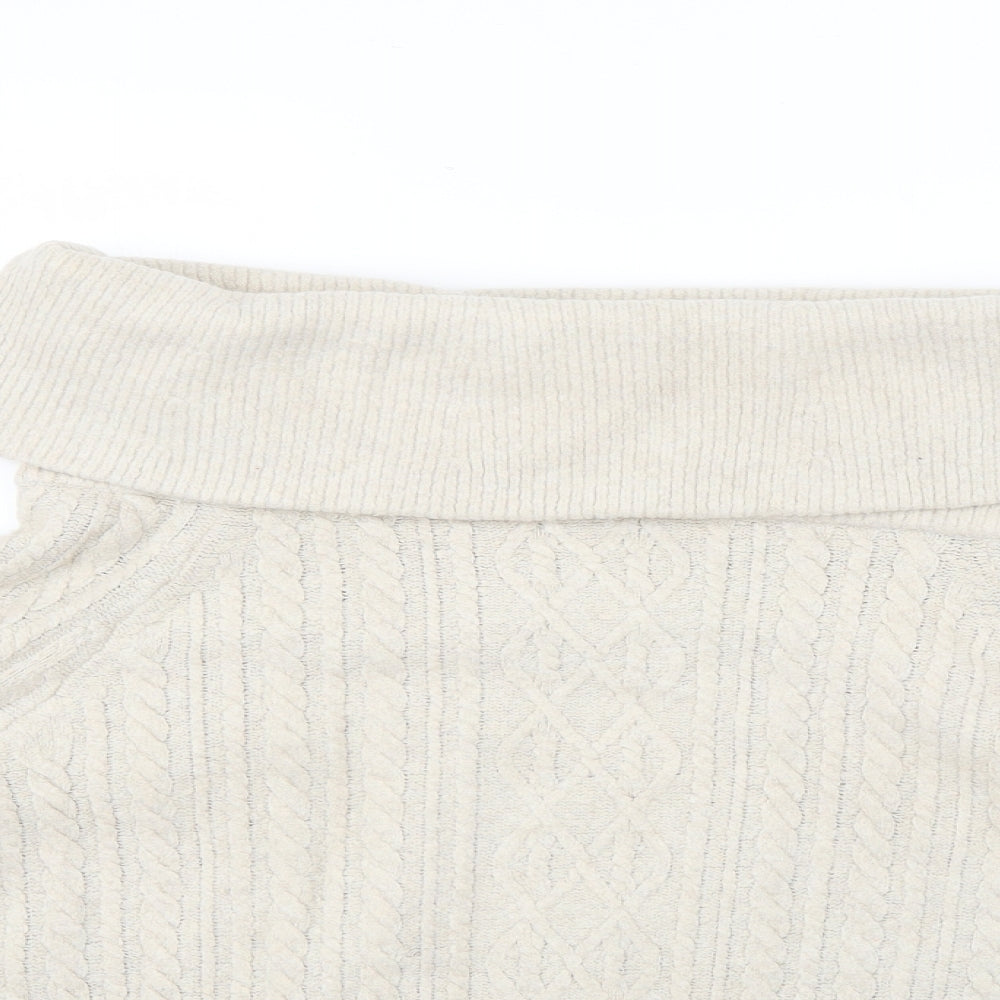 H&M Womens Beige   Pullover Jumper Size M