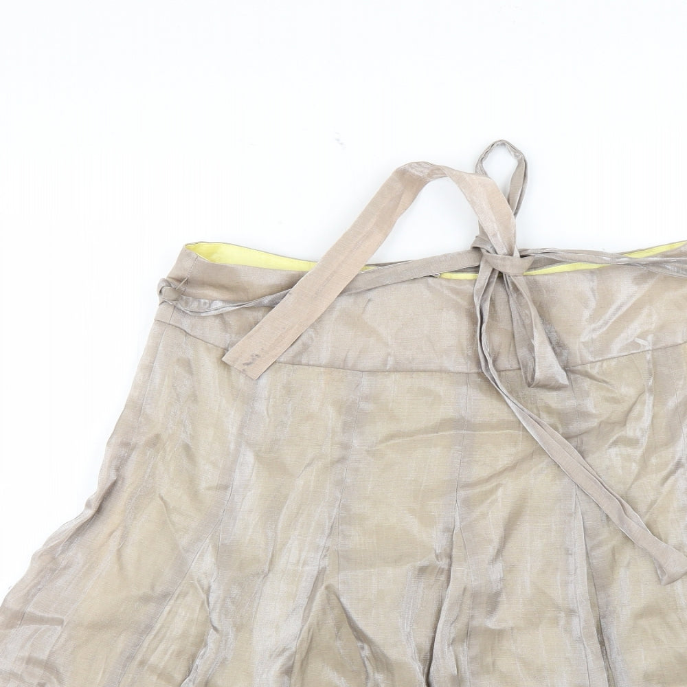 cook Womens Beige   Flare Skirt Size 12