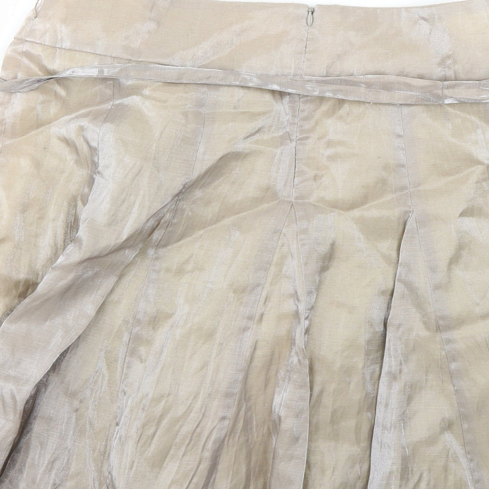 cook Womens Beige   Flare Skirt Size 12