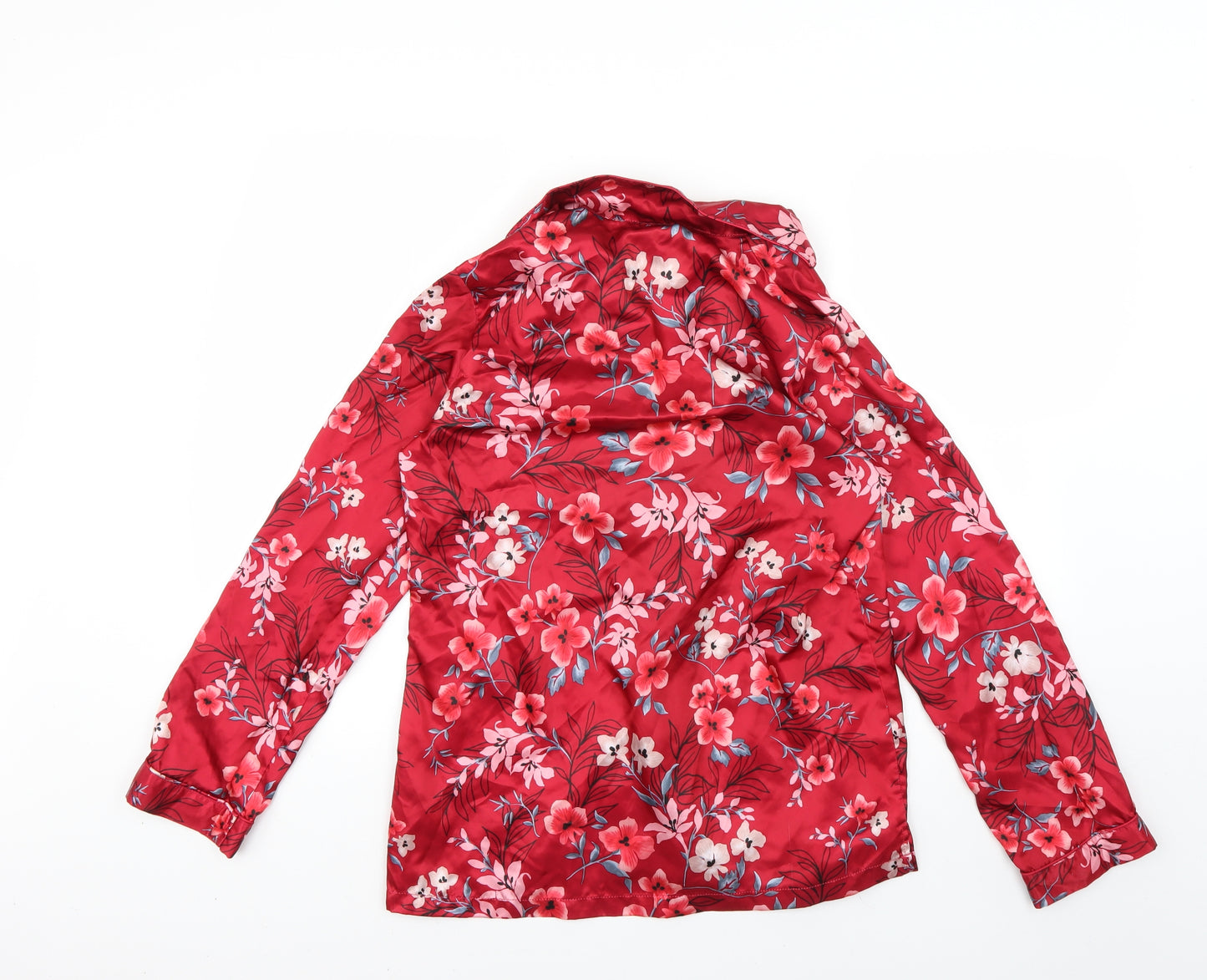 boux Womens Red Floral  Top Pyjama Top Size 10