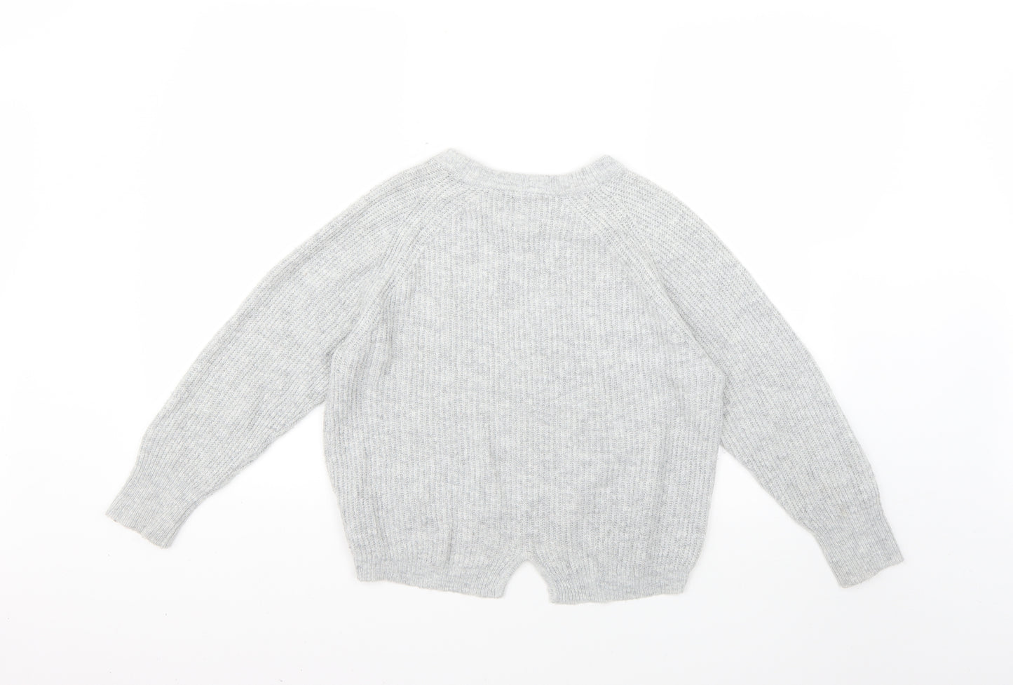Zara Girls Grey   Pullover Jumper Size 10 Years