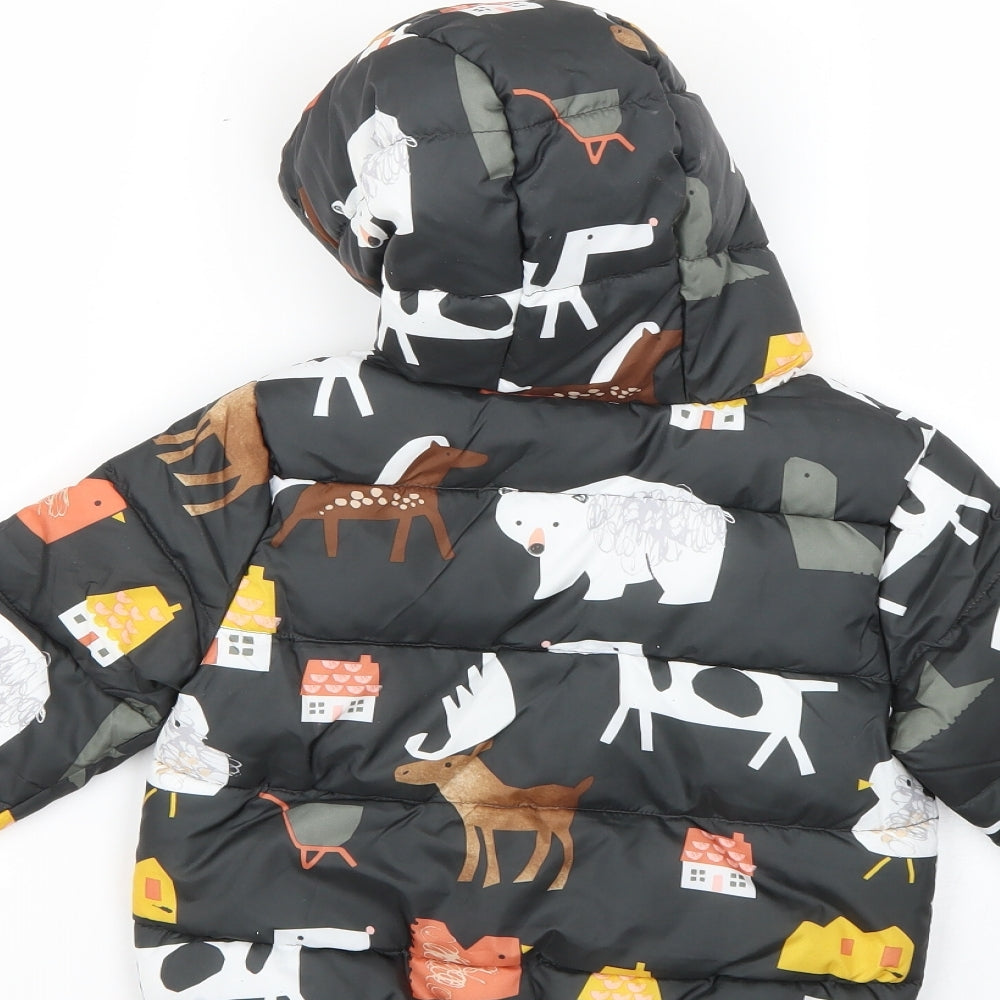 Marks and Spencer Baby Multicoloured Geometric  Rain Coat Coat Size 18-24 Months