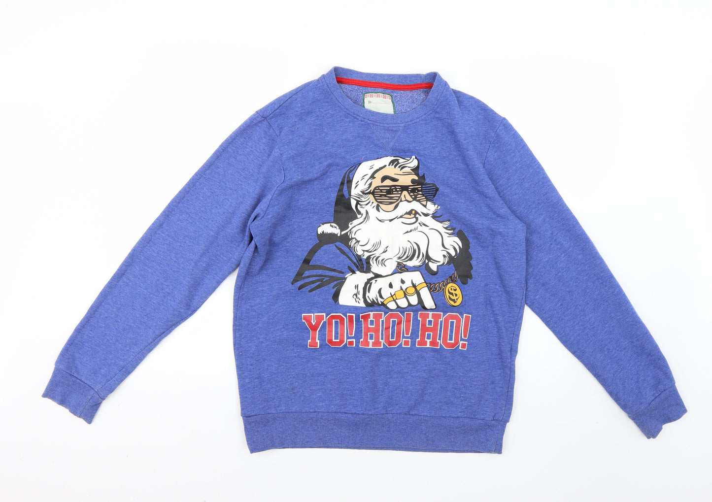 Preworn Mens Blue   Pullover Jumper Size S  - Christmas