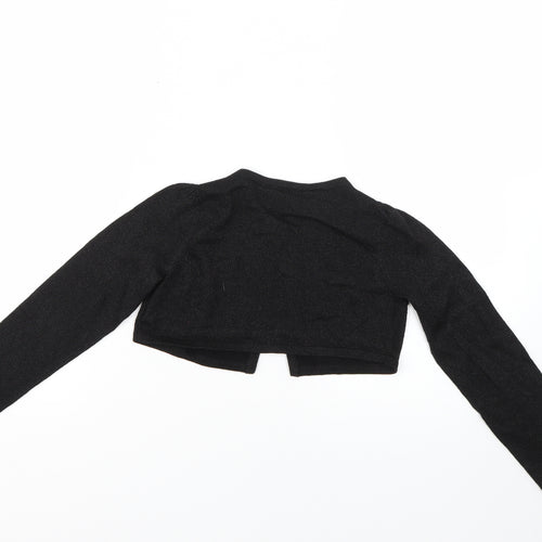 H&M Girls Black   Cardigan Jumper Size 7-8 Years