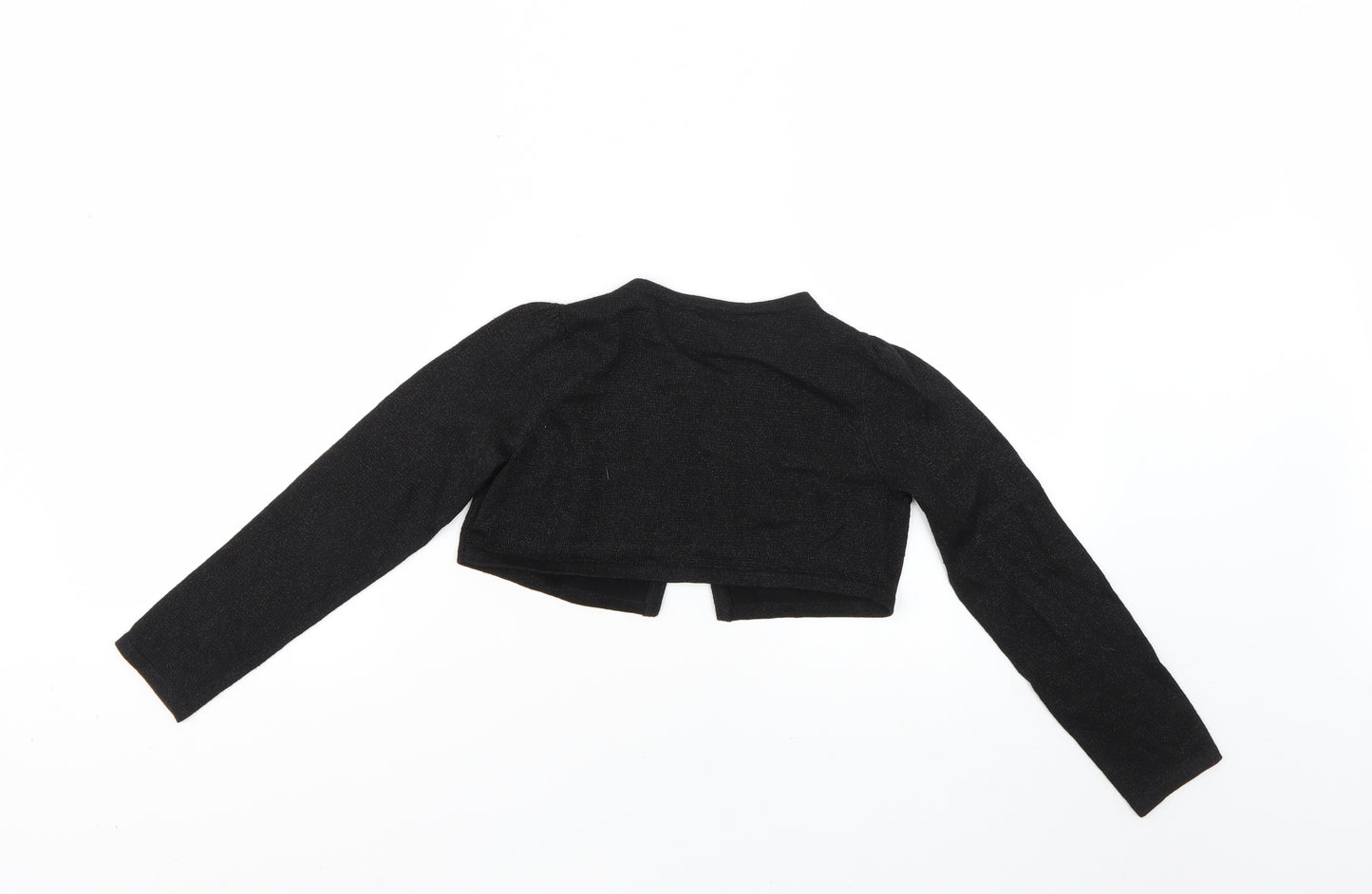 H&M Girls Black   Cardigan Jumper Size 7-8 Years