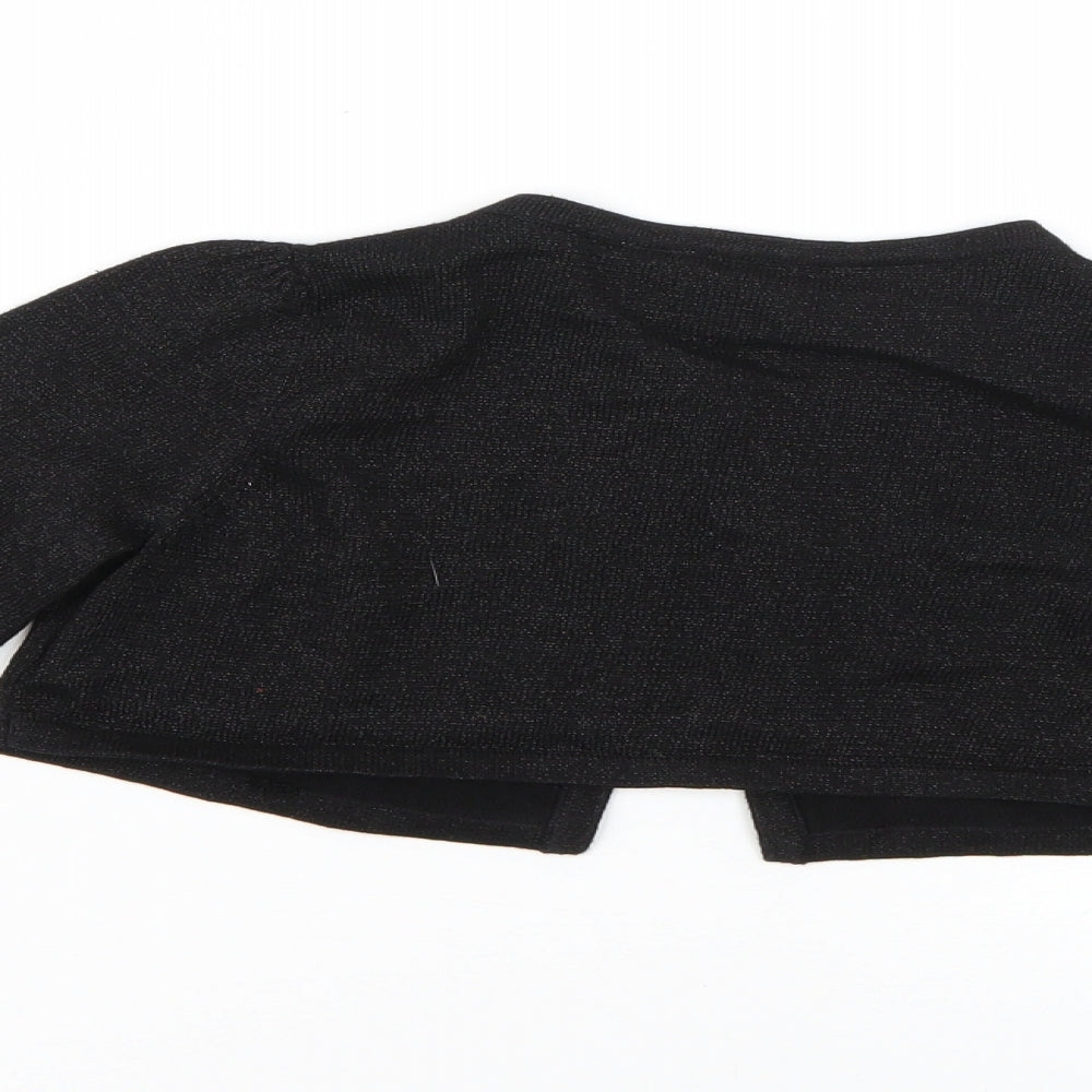 H&M Girls Black   Cardigan Jumper Size 7-8 Years