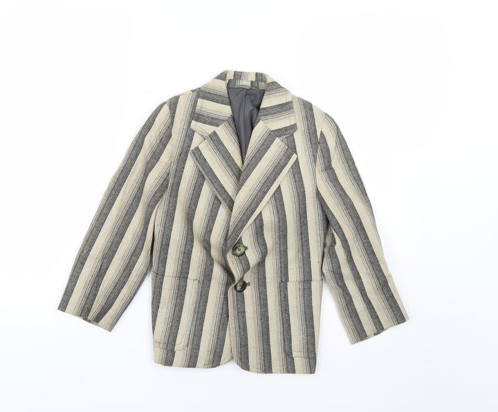 truetex Girls Multicoloured Striped Jacket Blazer Size 2 Years