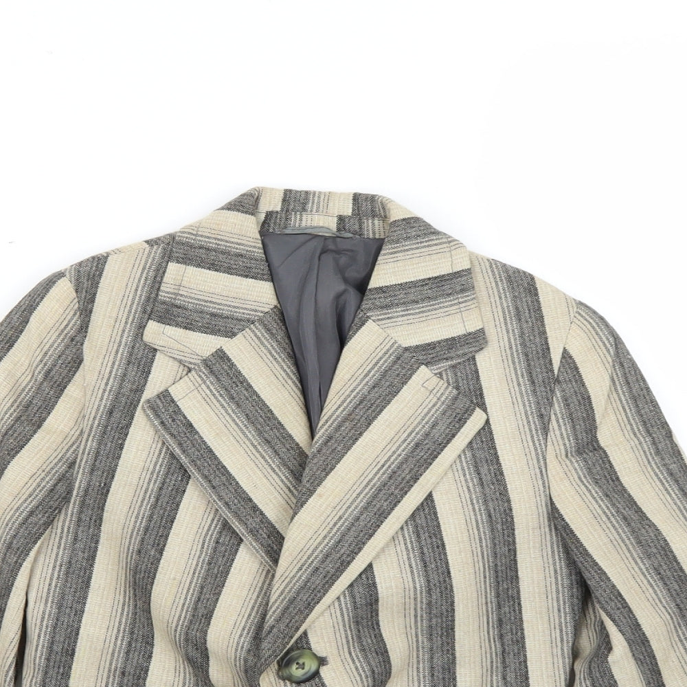 truetex Girls Multicoloured Striped  Jacket Blazer Size 2 Years