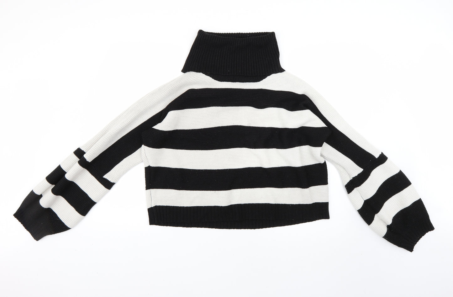 Boohoo Womens Multicoloured Striped  Pullover Jumper Size L