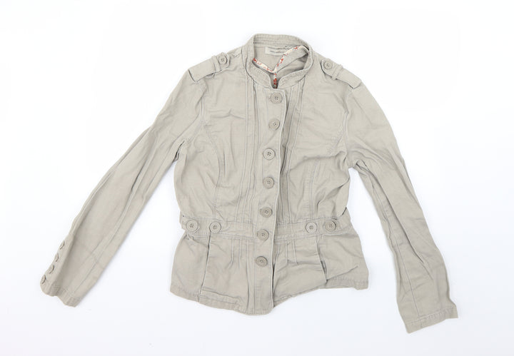 Debenhams Womens Beige Jacket Coat Size 12