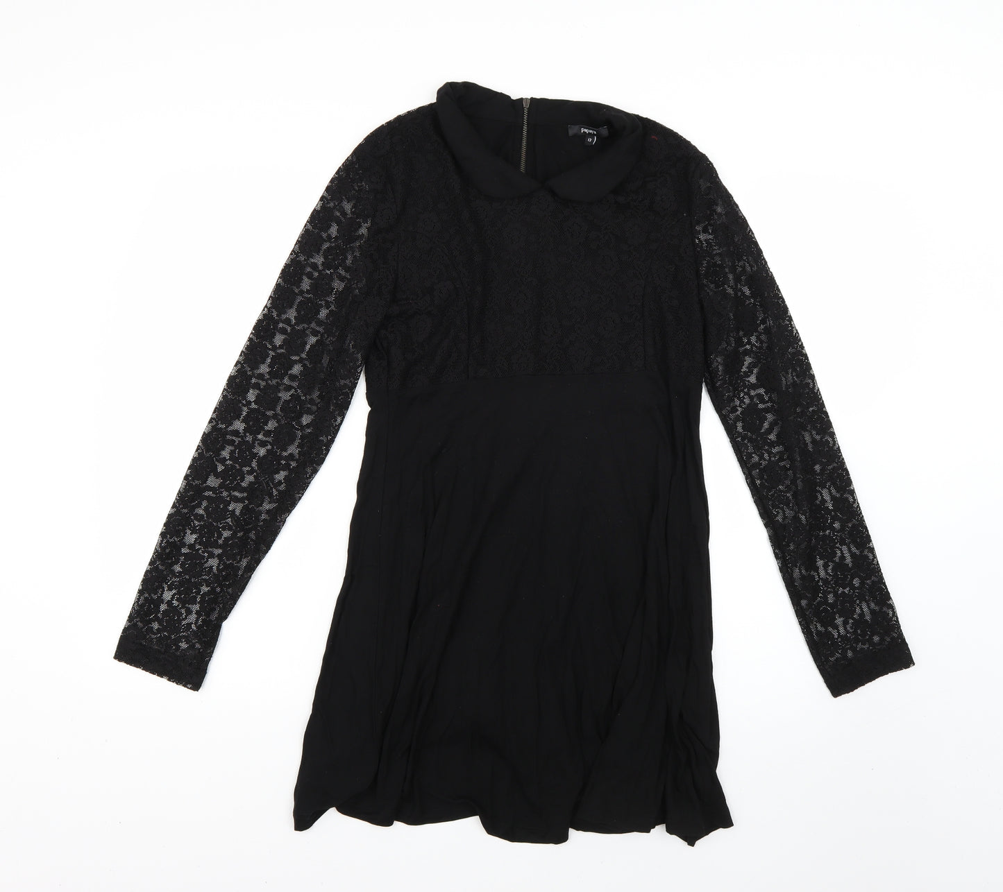 Papaya Womens Black   Fit & Flare  Size 12