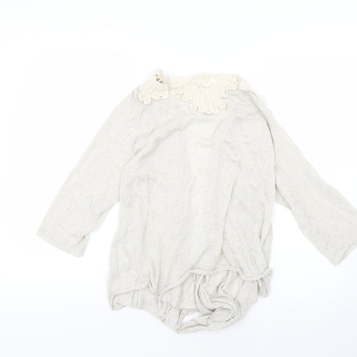 Per Una Womens Beige   Cardigan Jumper Size 18