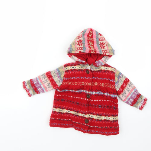 Gap Baby Multicoloured Geometric  Basic Coat Coat Size 9-12 Months