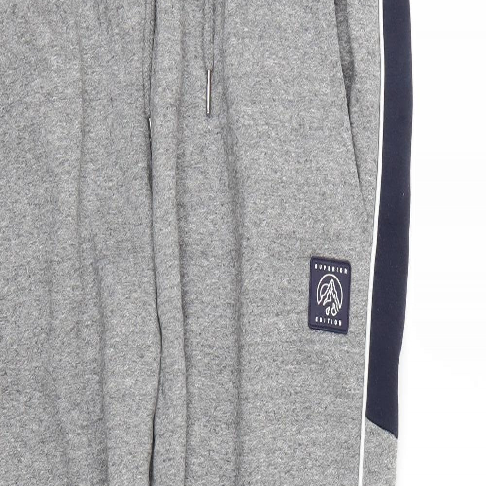 Nutmeg Mens Grey   Jogger Trousers Size XL L27 in